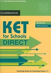 Tapa de Ket for Schools Direct Workbook Without Answers