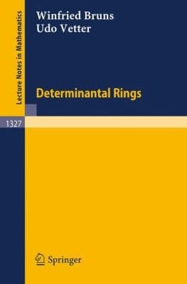 Tapa de Determinantal Rings
            
                Lecture Notes in Mathematics