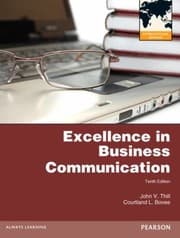 Tapa de Excellence in Business Communication John V Thill Courtland L Bove