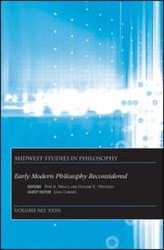 Tapa de Early Modern Philosophy Reconsidered Essays In Honor Of Paul Hoffman