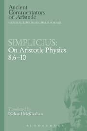 Tapa de Simplicius
            
                Ancient Commentators on Aristotle