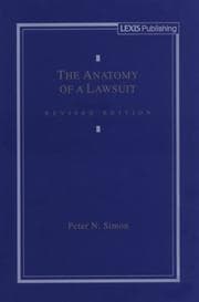 Tapa de The anatomy of a lawsuit