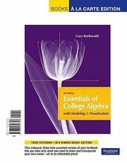 Tapa de Essentials of College Algebra with Modeling and Visualization Books a la Carte