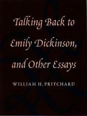 Tapa de Talking back to Emily Dickinson and other essays