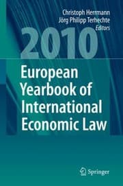 Tapa de European Yearbook of International Economic Law
European Yearbook of International Economic Law