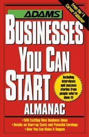 Tapa de The Adams businesses you can start almanac