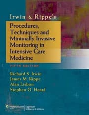 Tapa de Irwin and Rippes Procedures Techniques and Minimally Invasive Monitoring in Intensive Care Medicine  5th Edition