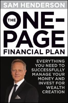 Tapa de The Onepage Financial Plan