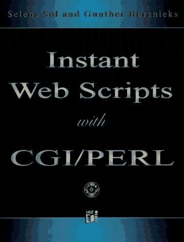 Tapa de Instant Web scripts with CGI Perl
