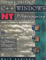 Tapa de C++ Windows NT programming