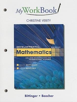 Tapa de Developmental Mathematics My Workbook