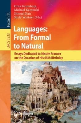 Tapa de Languages From Formal to Natural
Lecture Notes in Computer Science