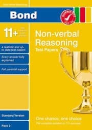 Tapa de Bond 11 Test Papers NonVerbal Reasoning Standard Pack 2