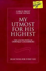 Tapa de My Utmost for His Highest Selections for Every Day