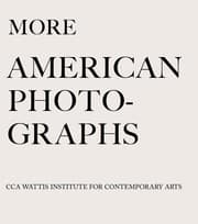 Tapa de More American Photographs
