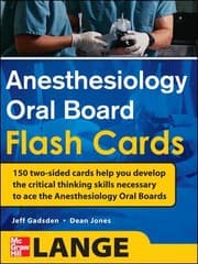 Tapa de Anesthesiology Oral Board Flash Cards