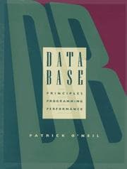 Tapa de Database--principles, programming, and performance