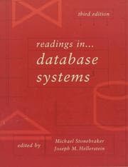 Tapa de Readings in database systems