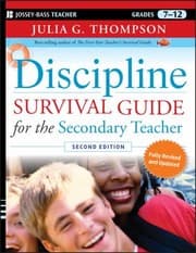 Tapa de Discipline Survival Guide For The Secondary Teacher