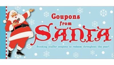Tapa de Coupons from Santa