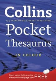 Tapa de Collins Pocket Thesaurus