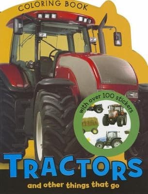 Tapa de Tractors Coloring Book