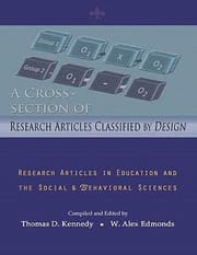 Tapa de A Crosssection Of Research Articles Classified By Design Research Articles In Education And The Social Behavioral Sciences