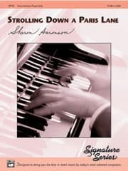 Tapa de Strolling Down A Paris Lane Intermediate Piano Solo