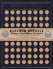 Tapa de Buffalo Nickel Tribute Board
            
                Whitman Tribute Edition Coin Boards