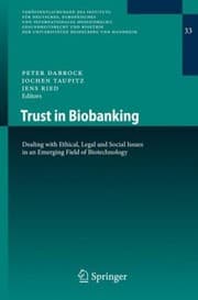 Tapa de Trust in Biobanking
            
                Veroffentlichungen Des Instituts Fur Deutsches Europaisc