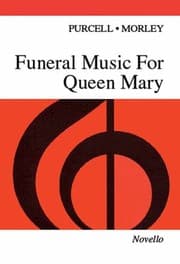 Tapa de Funeral Music For Queen Mary 1695 For Satb Choir And Organ Oboe Band Four Slide Trumpets Kettledrums And Military Drums
