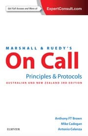 Tapa de On Call Principles & Protocols ANZ 3e