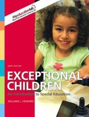 Tapa de Exceptional Children An Introduction To Special Education