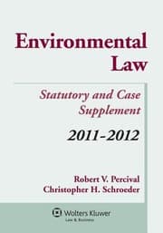 Tapa de Environmental Law Statutory And Case Supplement 20112012