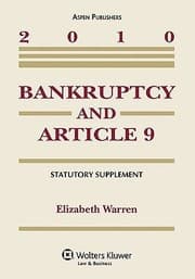 Tapa de Bankruptcy And Article 9 2010 Statutory Supplement
