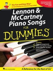 Tapa de Lennon And Mccartney Piano Songs For Dummies