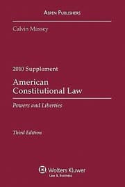 Tapa de American Constitutional Law Powers And Liberties