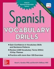 Tapa de Spanish Vocabulary Drills