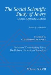 Tapa de The Social Scientific Study Of Jewry Sources Approaches Debates