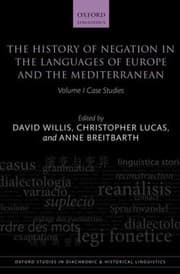 Tapa de The History Of Negation In The Languages Of Europe And The Mediterranean