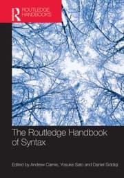 Tapa de The Routledge Handbook Of Syntax