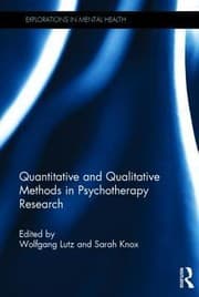 Tapa de Quantitative And Qualitative Methods In Psychotherapy Research