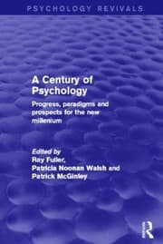 Tapa de A Century Of Psychology Progress Paradigms And Prospects For The New Millennium