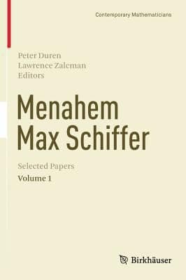 Tapa de Menahem Max Schiffer Selected Papers