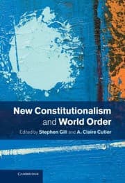 Tapa de New Constitutionalism And World Order