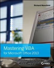 Tapa de Mastering VBA for Microsoft Office 2013