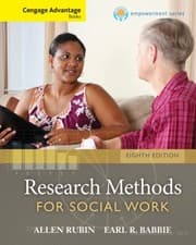 Tapa de Cengage Advantage Books Research Methods For Social Work