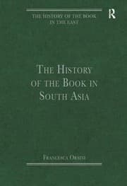 Tapa de The History Of The Book In South Asia