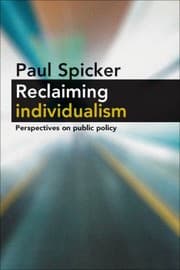 Tapa de Reclaiming Individualism Perspectives On Public Policy