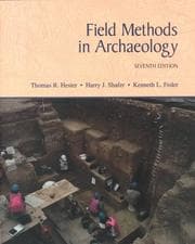 Tapa de Field methods in archaeology